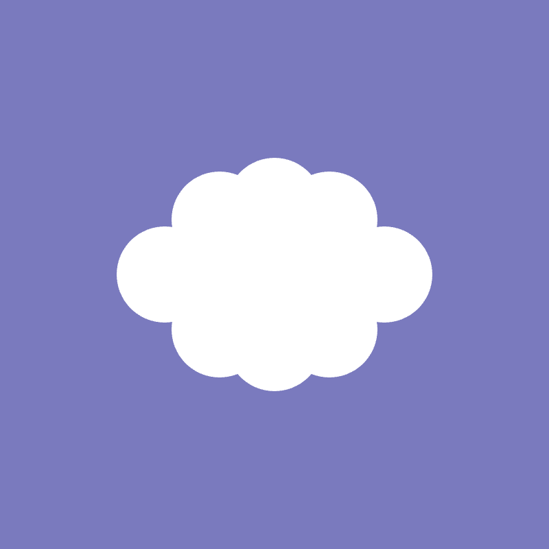 Symmetrical cloud sketch