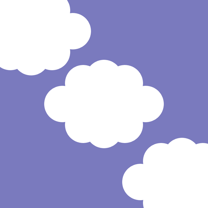 Symmetrical cloud sketch