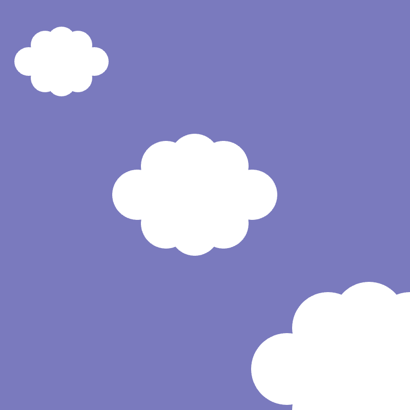 Symmetrical cloud sketch