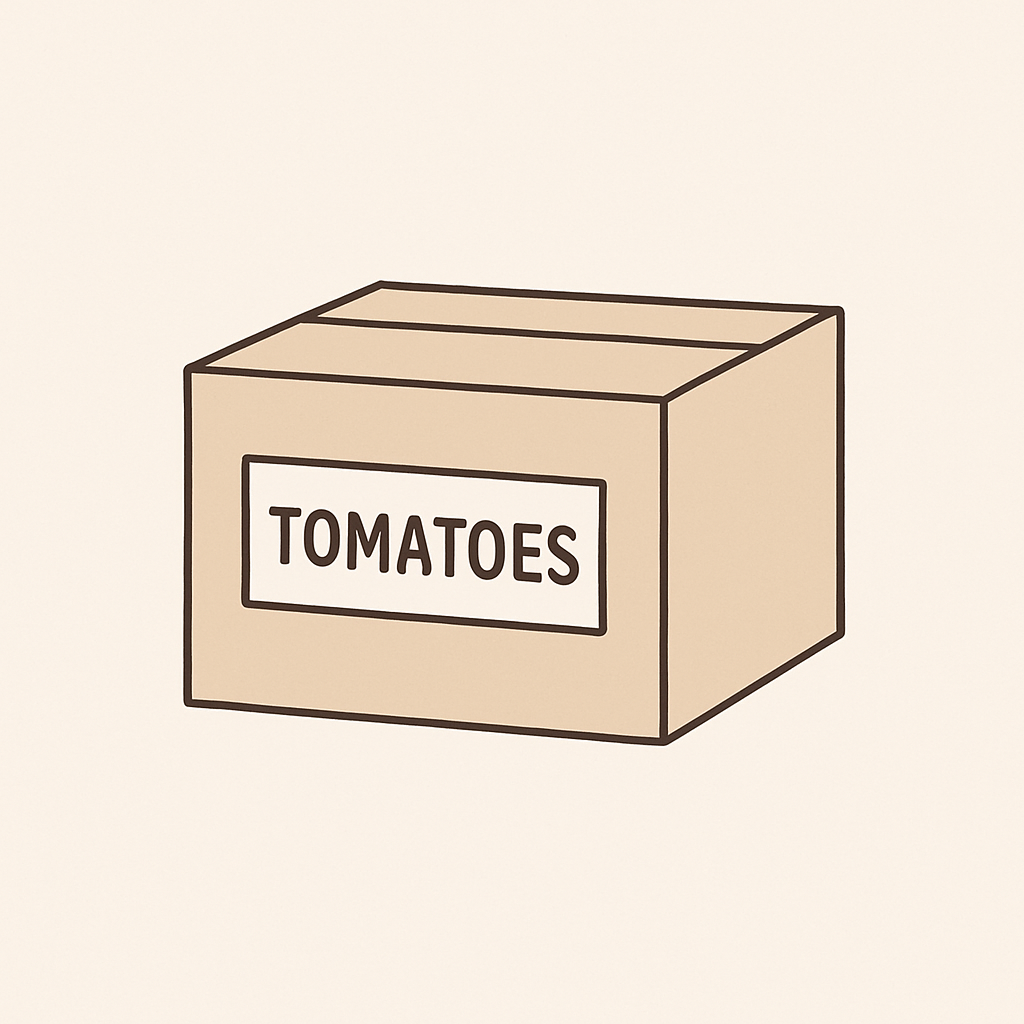 Variable box labeled tomatoes